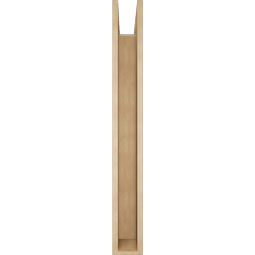 Ekena Millwork - BKTUR0554X46X46OLY05RCPR - Timberthane Faux Wood Olympic Style Bracket w/ Offset Brace, Block Ends, 5 1/2"W x 46"D x 46"H, Primed Tan