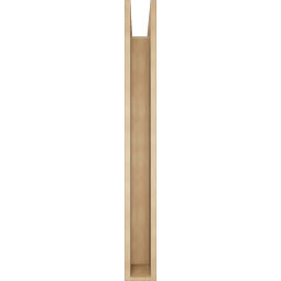 Ekena Millwork - BKTUR0554X48X48OLY05RCPR - Timberthane Faux Wood Olympic Style Bracket w/ Offset Brace, Block Ends, 5 1/2"W x 48"D x 48"H, Primed Tan