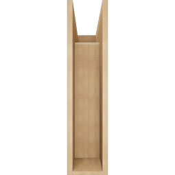 Ekena Millwork - BKTUR0756X20X32OLY05RCPR - Timberthane Faux Wood Olympic Style Bracket w/ Offset Brace, Block Ends, 7 1/2"W x 20"D x 32"H, Primed Tan