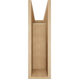 Ekena Millwork - BKTUR0756X22X26OLY05RCPR - Timberthane Faux Wood Olympic Style Bracket w/ Offset Brace, Block Ends, 7 1/2"W x 22"D x 26"H, Primed Tan