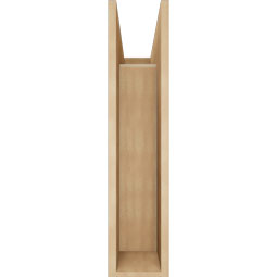 Ekena Millwork - BKTUR0756X22X34OLY05RCPR - Timberthane Faux Wood Olympic Style Bracket w/ Offset Brace, Block Ends, 7 1/2"W x 22"D x 34"H, Primed Tan