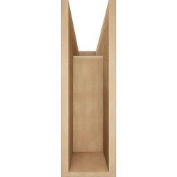 Ekena Millwork - BKTUR0756X24X24OLY05RCPR - Timberthane Faux Wood Olympic Style Bracket w/ Offset Brace, Block Ends, 7 1/2"W x 24"D x 24"H, Primed Tan