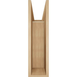 Ekena Millwork - BKTUR0756X24X28OLY05RCPR - Timberthane Faux Wood Olympic Style Bracket w/ Offset Brace, Block Ends, 7 1/2"W x 24"D x 28"H, Primed Tan