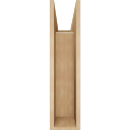 Ekena Millwork - BKTUR0756X24X32OLY05RCPR - Timberthane Faux Wood Olympic Style Bracket w/ Offset Brace, Block Ends, 7 1/2"W x 24"D x 32"H, Primed Tan