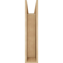 Ekena Millwork - BKTUR0756X24X36OLY05RCPR - Timberthane Faux Wood Olympic Style Bracket w/ Offset Brace, Block Ends, 7 1/2"W x 24"D x 36"H, Primed Tan