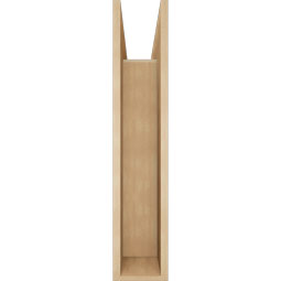 Ekena Millwork - BKTUR0756X26X38OLY05RCPR - Timberthane Faux Wood Olympic Style Bracket w/ Offset Brace, Block Ends, 7 1/2"W x 26"D x 38"H, Primed Tan