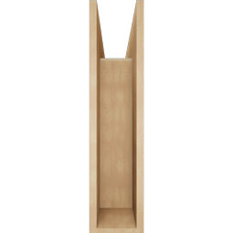 Ekena Millwork - BKTUR0756X28X32OLY05RCPR - Timberthane Faux Wood Olympic Style Bracket w/ Offset Brace, Block Ends, 7 1/2"W x 28"D x 32"H, Primed Tan
