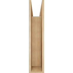 Ekena Millwork - BKTUR0756X28X36OLY05RCPR - Timberthane Faux Wood Olympic Style Bracket w/ Offset Brace, Block Ends, 7 1/2"W x 28"D x 36"H, Primed Tan