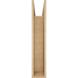 Ekena Millwork - BKTUR0756X28X40OLY05RCPR - Timberthane Faux Wood Olympic Style Bracket w/ Offset Brace, Block Ends, 7 1/2"W x 28"D x 40"H, Primed Tan