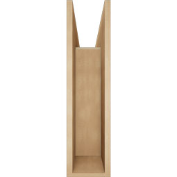 Ekena Millwork - BKTUR0756X30X30OLY05RCPR - Timberthane Faux Wood Olympic Style Bracket w/ Offset Brace, Block Ends, 7 1/2"W x 30"D x 30"H, Primed Tan
