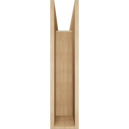 Ekena Millwork - BKTUR0756X30X34OLY05RCPR - Timberthane Faux Wood Olympic Style Bracket w/ Offset Brace, Block Ends, 7 1/2"W x 30"D x 34"H, Primed Tan