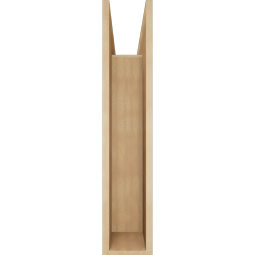 Ekena Millwork - BKTUR0756X30X38OLY05RCPR - Timberthane Faux Wood Olympic Style Bracket w/ Offset Brace, Block Ends, 7 1/2"W x 30"D x 38"H, Primed Tan