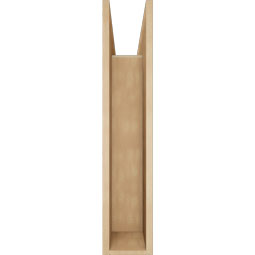 Ekena Millwork - BKTUR0756X32X38OLY05RCPR - Timberthane Faux Wood Olympic Style Bracket w/ Offset Brace, Block Ends, 7 1/2"W x 32"D x 38"H, Primed Tan