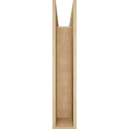 Ekena Millwork - BKTUR0756X32X40OLY05RCPR - Timberthane Faux Wood Olympic Style Bracket w/ Offset Brace, Block Ends, 7 1/2"W x 32"D x 40"H, Primed Tan