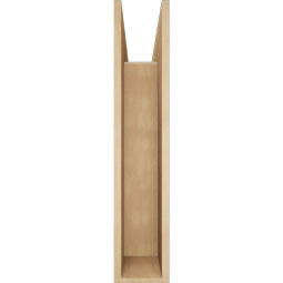 Ekena Millwork - BKTUR0756X34X38OLY05RCPR - Timberthane Faux Wood Olympic Style Bracket w/ Offset Brace, Block Ends, 7 1/2"W x 34"D x 38"H, Primed Tan