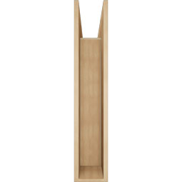 Ekena Millwork - BKTUR0756X34X40OLY05RCPR - Timberthane Faux Wood Olympic Style Bracket w/ Offset Brace, Block Ends, 7 1/2"W x 34"D x 40"H, Primed Tan