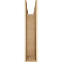 Ekena Millwork - BKTUR0756X36X36OLY05RCPR - Timberthane Faux Wood Olympic Style Bracket w/ Offset Brace, Block Ends, 7 1/2"W x 36"D x 36"H, Primed Tan