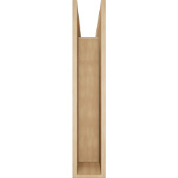 Ekena Millwork - BKTUR0756X36X40OLY05RCPR - Timberthane Faux Wood Olympic Style Bracket w/ Offset Brace, Block Ends, 7 1/2"W x 36"D x 40"H, Primed Tan