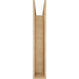 Ekena Millwork - BKTUR0756X38X44OLY05RCPR - Timberthane Faux Wood Olympic Style Bracket w/ Offset Brace, Block Ends, 7 1/2"W x 38"D x 44"H, Primed Tan