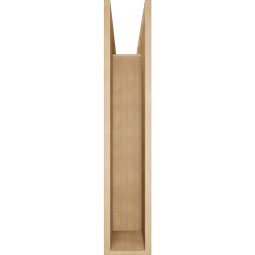 Ekena Millwork - BKTUR0756X40X40OLY05RCPR - Timberthane Faux Wood Olympic Style Bracket w/ Offset Brace, Block Ends, 7 1/2"W x 40"D x 40"H, Primed Tan