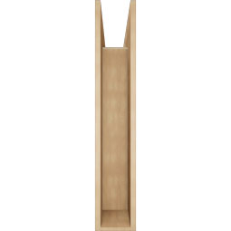 Ekena Millwork - BKTUR0756X42X42OLY05RCPR - Timberthane Faux Wood Olympic Style Bracket w/ Offset Brace, Block Ends, 7 1/2"W x 42"D x 42"H, Primed Tan