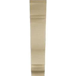 Ekena Millwork - BKTUR035X14X18FST01RCPR - Timberthane Faux Wood Funston Style Bracket, Traditional Ends, 3 1/2"W x 14"D x 18"H, Primed Tan