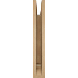 Ekena Millwork - BKTUR035X14X22FST01RCPR - Timberthane Faux Wood Funston Style Bracket, Traditional Ends, 3 1/2"W x 14"D x 22"H, Primed Tan