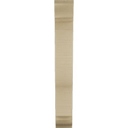 Ekena Millwork - BKTUR035X14X26FST01RCPR - Timberthane Faux Wood Funston Style Bracket, Traditional Ends, 3 1/2"W x 14"D x 26"H, Primed Tan