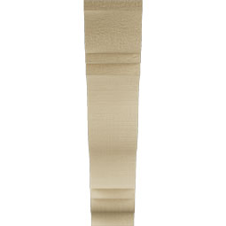 Ekena Millwork - BKTUR035X16X16FST01RCPR - Timberthane Faux Wood Funston Style Bracket, Traditional Ends, 3 1/2"W x 16"D x 16"H, Primed Tan