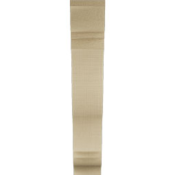 Ekena Millwork - BKTUR035X16X20FST01RCPR - Timberthane Faux Wood Funston Style Bracket, Traditional Ends, 3 1/2"W x 16"D x 20"H, Primed Tan