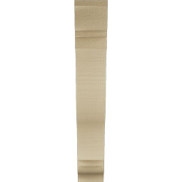 Ekena Millwork - BKTUR035X18X22FST01RCPR - Timberthane Faux Wood Funston Style Bracket, Traditional Ends, 3 1/2"W x 18"D x 22"H, Primed Tan
