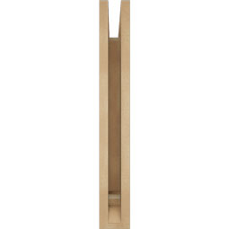 Ekena Millwork - BKTUR035X18X26FST01RCPR - Timberthane Faux Wood Funston Style Bracket, Traditional Ends, 3 1/2"W x 18"D x 26"H, Primed Tan