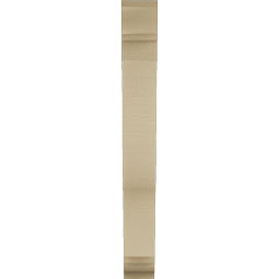 Ekena Millwork - BKTUR035X18X30FST01RCPR - Timberthane Faux Wood Funston Style Bracket, Traditional Ends, 3 1/2"W x 18"D x 30"H, Primed Tan