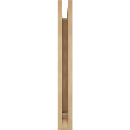 Ekena Millwork - BKTUR035X18X30FST01RCPR - Timberthane Faux Wood Funston Style Bracket, Traditional Ends, 3 1/2"W x 18"D x 30"H, Primed Tan