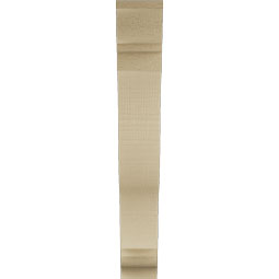 Ekena Millwork - BKTUR035X20X24FST01RCPR - Timberthane Faux Wood Funston Style Bracket, Traditional Ends, 3 1/2"W x 20"D x 24"H, Primed Tan