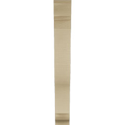 Ekena Millwork - BKTUR035X20X28FST01RCPR - Timberthane Faux Wood Funston Style Bracket, Traditional Ends, 3 1/2"W x 20"D x 28"H, Primed Tan