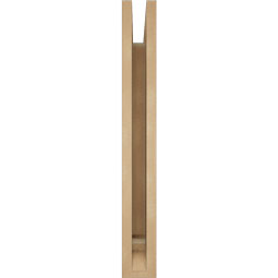 Ekena Millwork - BKTUR035X20X28FST01RCPR - Timberthane Faux Wood Funston Style Bracket, Traditional Ends, 3 1/2"W x 20"D x 28"H, Primed Tan