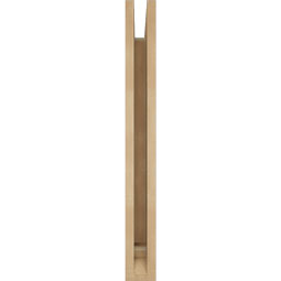 Ekena Millwork - BKTUR035X20X32FST01RCPR - Timberthane Faux Wood Funston Style Bracket, Traditional Ends, 3 1/2"W x 20"D x 32"H, Primed Tan