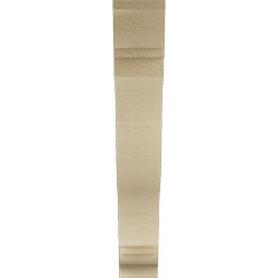 Ekena Millwork - BKTUR035X22X22FST01RCPR - Timberthane Faux Wood Funston Style Bracket, Traditional Ends, 3 1/2"W x 22"D x 22"H, Primed Tan