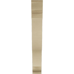 Ekena Millwork - BKTUR035X22X26FST01RCPR - Timberthane Faux Wood Funston Style Bracket, Traditional Ends, 3 1/2"W x 22"D x 26"H, Primed Tan