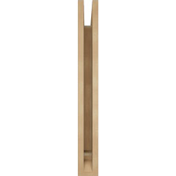 Ekena Millwork - BKTUR035X22X30FST01RCPR - Timberthane Faux Wood Funston Style Bracket, Traditional Ends, 3 1/2"W x 22"D x 30"H, Primed Tan
