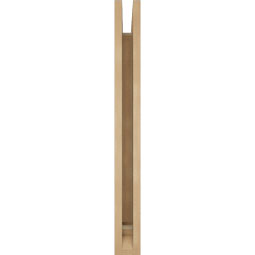 Ekena Millwork - BKTUR035X22X34FST01RCPR - Timberthane Faux Wood Funston Style Bracket, Traditional Ends, 3 1/2"W x 22"D x 34"H, Primed Tan