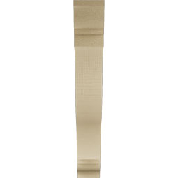 Ekena Millwork - BKTUR035X24X24FST01RCPR - Timberthane Faux Wood Funston Style Bracket, Traditional Ends, 3 1/2"W x 24"D x 24"H, Primed Tan