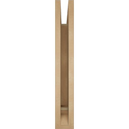 Ekena Millwork - BKTUR035X24X24FST01RCPR - Timberthane Faux Wood Funston Style Bracket, Traditional Ends, 3 1/2"W x 24"D x 24"H, Primed Tan