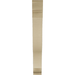 Ekena Millwork - BKTUR035X24X28FST01RCPR - Timberthane Faux Wood Funston Style Bracket, Traditional Ends, 3 1/2"W x 24"D x 28"H, Primed Tan