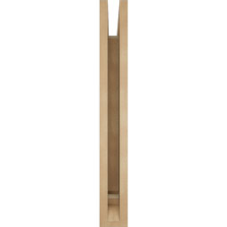 Ekena Millwork - BKTUR035X24X28FST01RCPR - Timberthane Faux Wood Funston Style Bracket, Traditional Ends, 3 1/2"W x 24"D x 28"H, Primed Tan