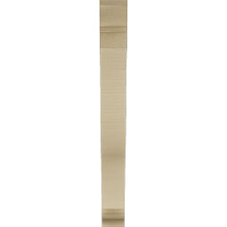 Ekena Millwork - BKTUR035X24X32FST01RCPR - Timberthane Faux Wood Funston Style Bracket, Traditional Ends, 3 1/2"W x 24"D x 32"H, Primed Tan