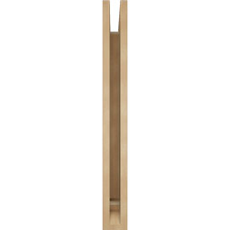 Ekena Millwork - BKTUR035X24X32FST01RCPR - Timberthane Faux Wood Funston Style Bracket, Traditional Ends, 3 1/2"W x 24"D x 32"H, Primed Tan