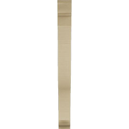 Ekena Millwork - BKTUR035X24X36FST01RCPR - Timberthane Faux Wood Funston Style Bracket, Traditional Ends, 3 1/2"W x 24"D x 36"H, Primed Tan