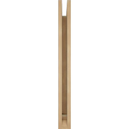 Ekena Millwork - BKTUR035X24X36FST01RCPR - Timberthane Faux Wood Funston Style Bracket, Traditional Ends, 3 1/2"W x 24"D x 36"H, Primed Tan